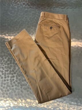 Bonobos Slim Fit Chinos Tan Khaki Pants Size 34x36 100% Cotton